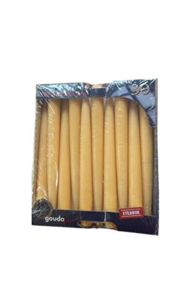OEM Set de 30 de lumânări cilindrice Gouda, înălțime 24,5 cm, diametru 2,4 cm...