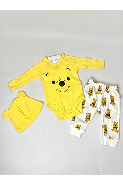 bebekyol Bear Winnie Printed Baby Set