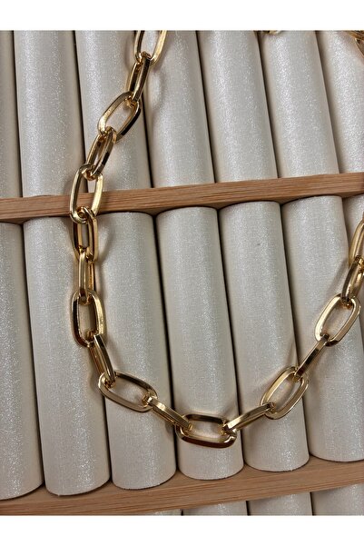 ARİ TAKI Kalın ataç gold çelik kolye