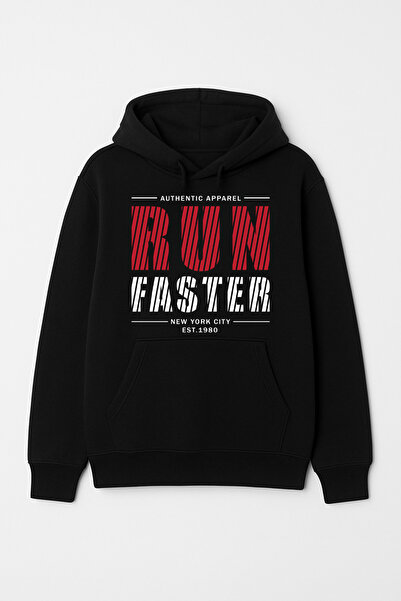 CALKARCOLLECTION سويت شيرت (هودي) للجنسين من Run Faster بغطاء رأس