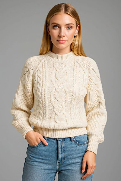 PATİSKHALİFE Pulover tricotat cu gâtul turn