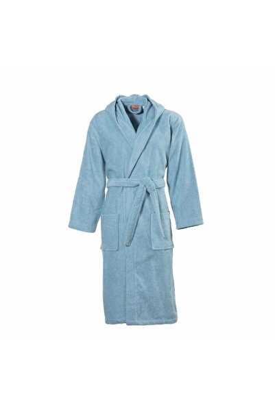 Nef Nef Homeware Halat baie bumbac Shawl Collar Comfort Aqua XXL