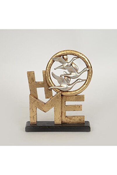 EUROLAMP Bird Decoration, Home H20.8 cm gold-silver