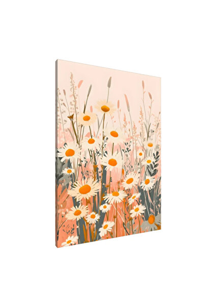 PozaTablou Pictură pe pânză: Peisaj cu margarete 70x100 cm