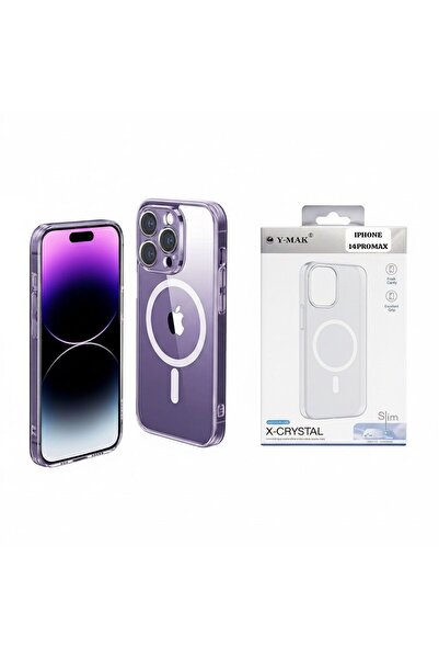 Ymak iPhone 14 Pro Max Hard Slim MagSafe Case – Clear