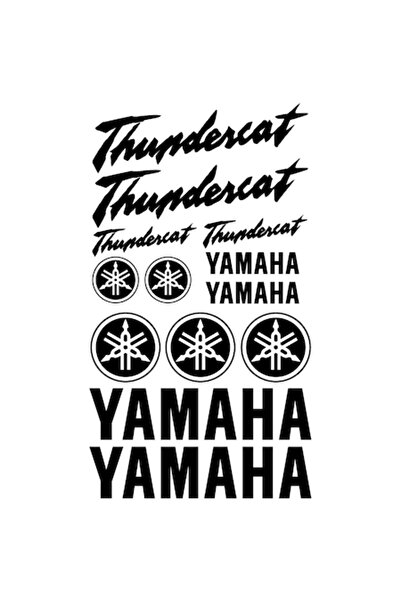 Oracal Set 13 Stickere Yamaha, Thundercat, negru