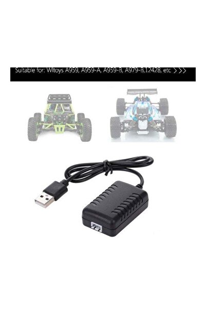 Generic 7.4V Lithium Battery Charging Cable XH-3P Port for RC Car A959 A979 8x2x4cm