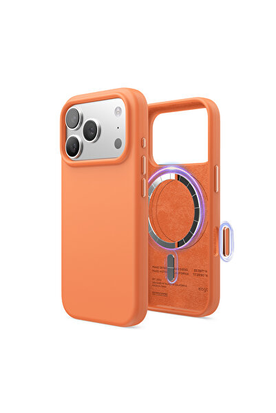 Elago iPhone 17 Pro 6.3 Manyetik Silikon Kılıf – MagSafe Uyumlu Premium Yumuş...