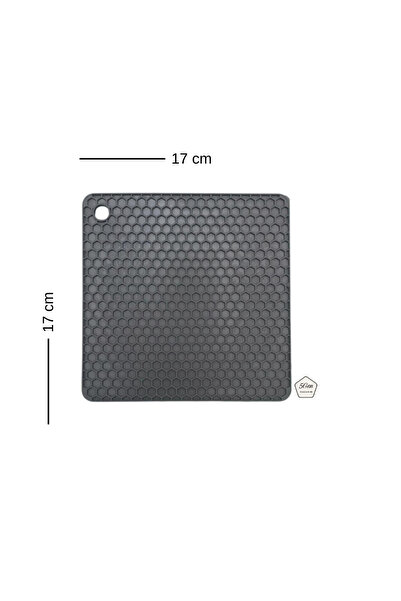 5Gen Tasarım Gri Silikon Kare Nihale & Kalburabastı ve Kurabiye Şekillendiric...