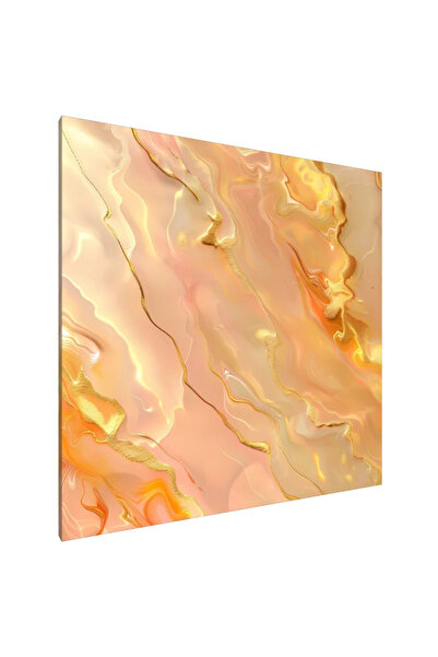 PozaTablou Pictură pe pânză: Curgere aurie (1) 80x80 cm