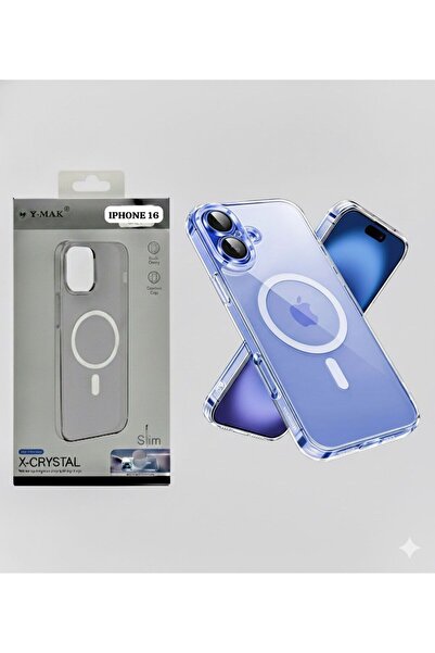 Ymak iPhone 16 Hard Slim MagSafe Case – Clear