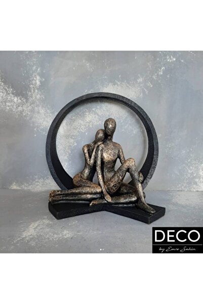 DECO DEKORATIF Figurină decorativă cuplu Deco H30 cm negru-bronz