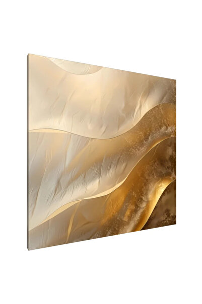 PozaTablou Pictură pe pânză: Valuri aurii de seninătate 80x80 cm