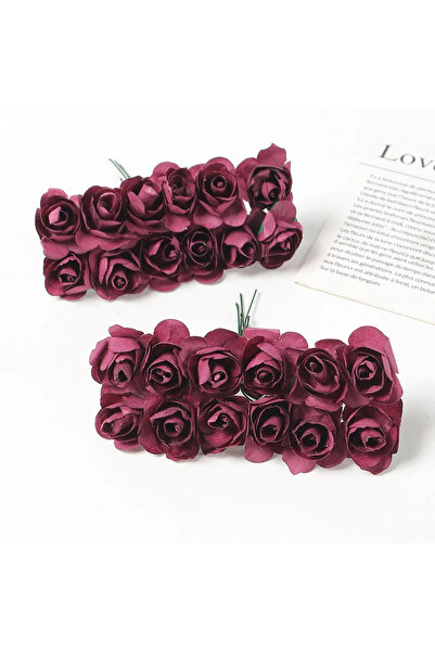 Fiyonks Atölye Decorative Paper Rose, One Bundle of Small Size, Decorative Paper Rose, Tulle Decoration, Bohça Decoration