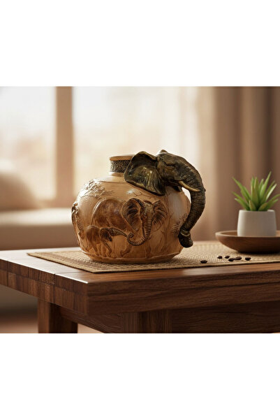 Liora Ceramic Fil Figürlü Dekoratif Vazo – Özel Tasarım Tek Parça (23x33)