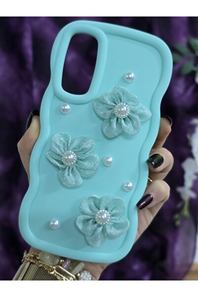 Magic Ring حافظة هاتف أنيقة متوافقة مع سامسونج جالاكسي A34 بلون أخضر مائي مع ...