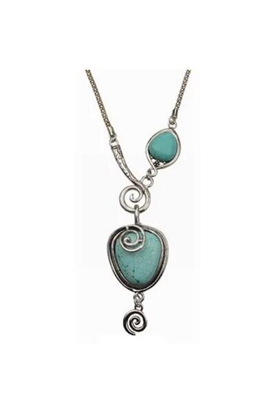 OEM Elegant Boho Pendant Necklace EVNC - Silvana Turquoise, Adjustable Size