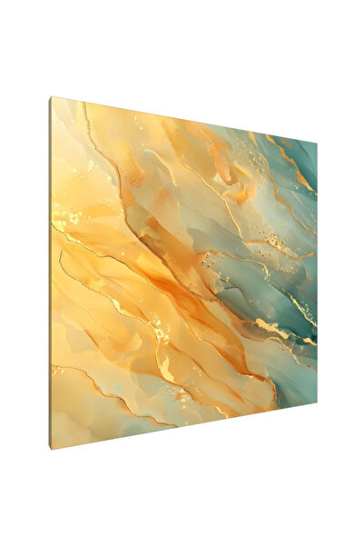 PozaTablou Pictură pe pânză: Deriva aurie (1) 80x80 cm