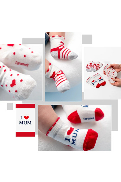 Caramell 3-Piece Sock Set Baby Girl