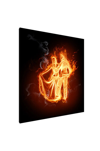 PozaTablou Pictură pe pânză: Dansul Flăcării 60x70 cm