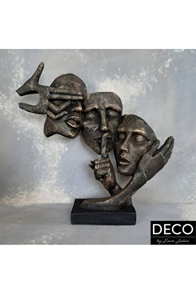 DECO DEKORATIF Măști decorative Deco 32 cm negru-cupru