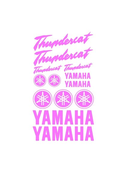 Oracal Set 13 Stickere Yamaha, Thundercat, roz
