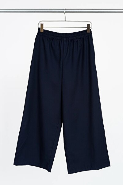 Angel&Co. Girls Clothing Navy Blue Wide Cut Girls' Trousers