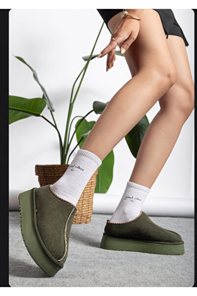 brawerlife Γυναικείες χειμερινές παντόφλες και παπούτσια για το σπίτι με χοντρή γούνινη σόλα