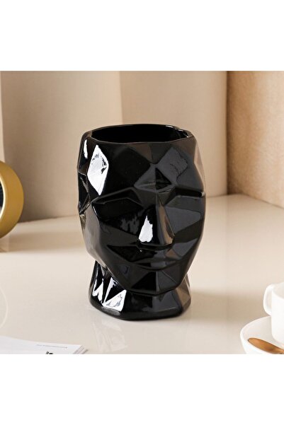 Global-Store Vază ceramică Global Store Kai H19 cm Negru