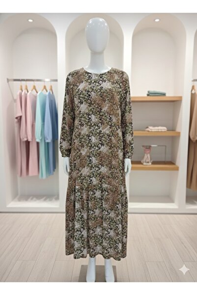 fariza tekstil Φόρεμα από βισκόζη τύπου τεσεττούρ