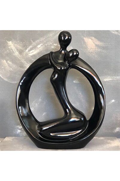 DECO DEKORATIF Decorațiune Deco Cuplu H63,5 cm Negru