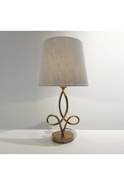 EUROLAMP Metal Table Lamp H59 cm Gold-Beige