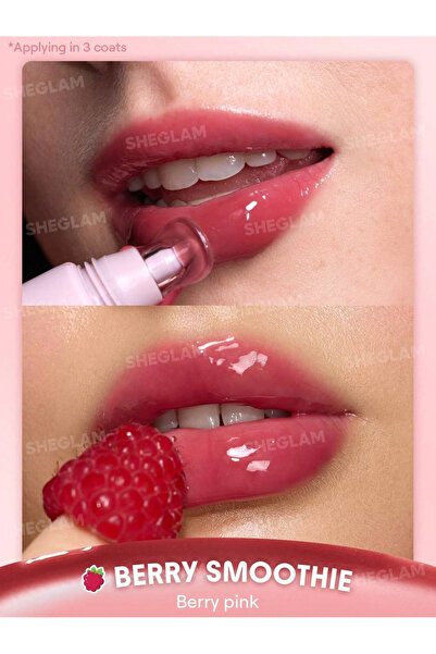 SHEGLAM Crystal Glaze Nemlendirici Dudak Bakımı – Berry Smoothie - Berry Pink...