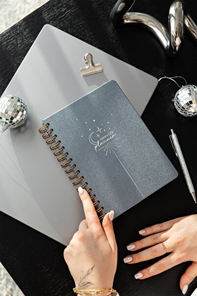 PAPERORA A5 Spiralli Süresiz Planlayıcı Ajanda - Füme