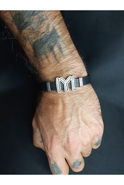 MRYart Kayi Length Faux Leather Bracelet Black