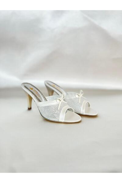 MOD10 Heeled Slippers Daily Slippers Evening Slippers Dowery Slippers Net Slippers Transparent Slippers