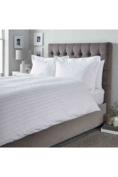 Dormisete DHome Astra Striped Satin Cotton Bed Set 230x280 + 180x210 + 2x50x70