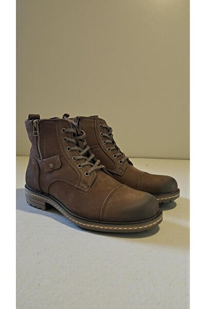Hammer Jack 17400 Brown Genuine Leather Full Orthopedic Casual Daily Men's Boots