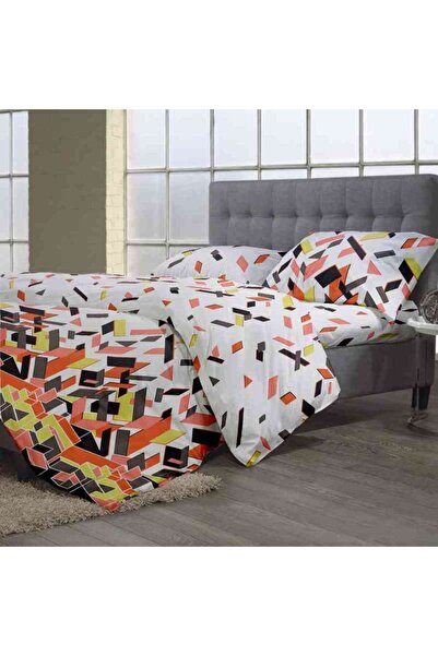 Dormisete DHome Renforce Cotton Puzzle Bedding Set - Sheet 240x260 cm + Duvet Cover 200x220 cm + 2 Pillowcases