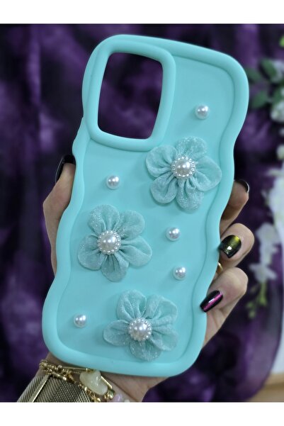 Magic Ring حافظة هاتف أنيقة متوافقة مع Vivo Y21/Y21S بتصميم اللؤلؤ الأخضر الم...