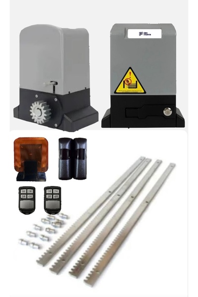 NİCE Orkapt 600 Kg Otomatik Sürgülü Yana Kayar Bahçe Kapı Motoru Seti