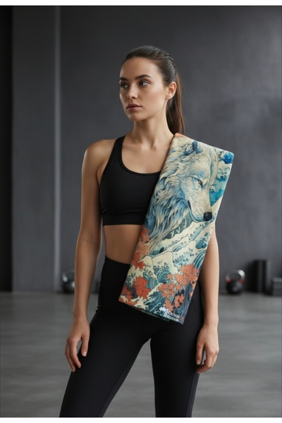 ENDAMIM Sports Towel Special Printed Microfiber Cotton Mixed 35X90Cm