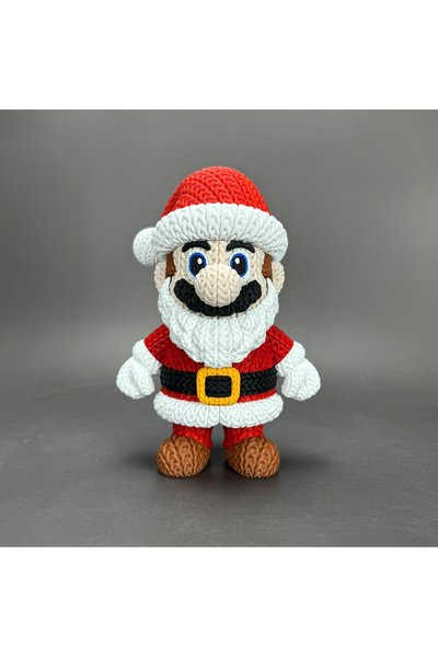 Fud3D شخصية سانتا كلوز وسوبر ماريو لعيد الميلاد مقاس 24 سم