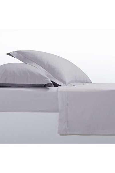 Nef Nef Homeware Queen Size Bed Sheet, Satin, Nef-Nef Elements 240x270 cm - Ice Grey