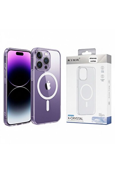 Ymak iPhone 14 Pro Hard Slim MagSafe Case – Clear