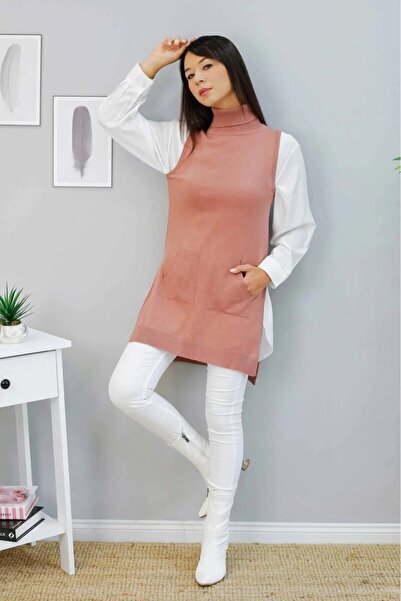 DAS KLEID Powder Full-Neck Knitwear Sweater