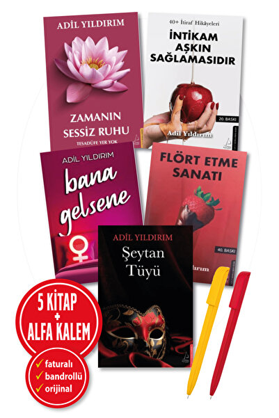 Destek Yayınları Alfa Kalem+ Adil Yıldırım 5 Kitap YENİ(Zamanın Sessiz Ruhu+Ş...