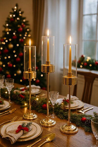 Yalın Üçlü Şamdan