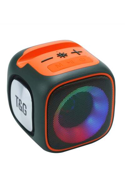 Generis Portable Wireless Cube Speaker with LED Lighting and Super Bass