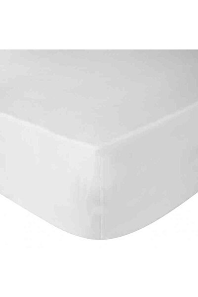 Dormisete Fitted bed sheet cotton Ranforce, DHome 180×200+30 cm white